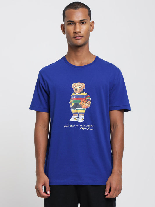 Polo Big Bear Graphic Tee - Royal Blue