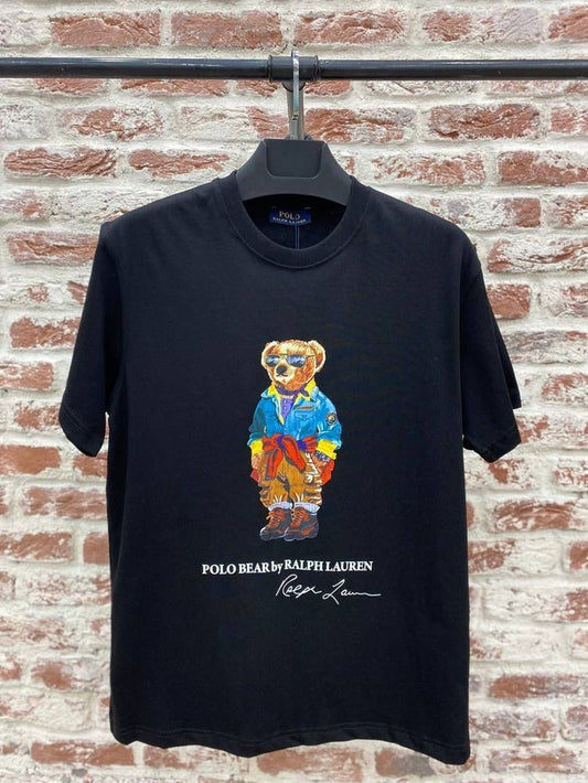 Polo Bear Glasses Logo Tee - Black