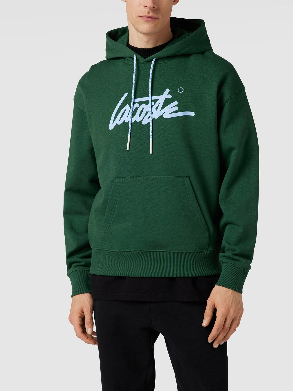 Lacoste Signature Pullover Hoodie - Green