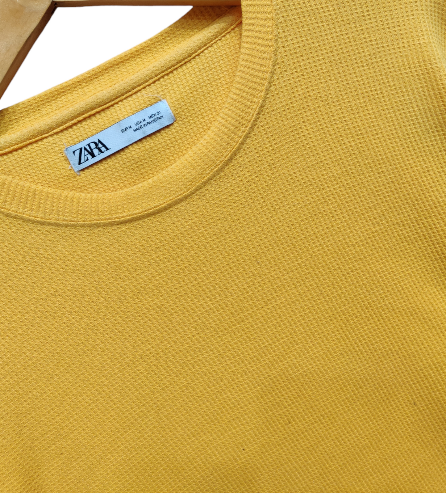 Zara Knitted Sweatshirt - Yellow