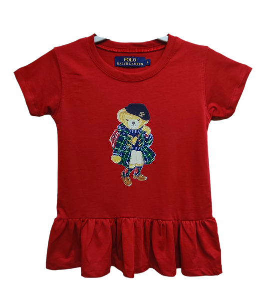 PRL Bear Girl Top- Red