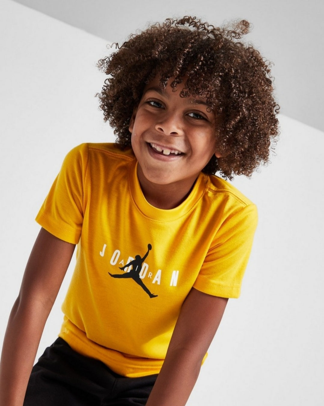 Air Jordan Boys Short Tee Set - Yellow/Black