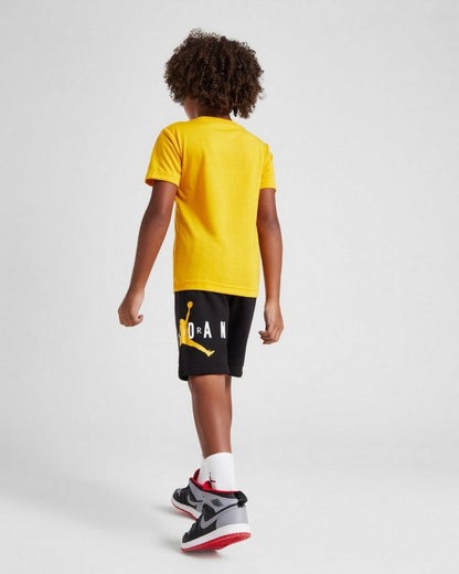 Air Jordan Boys Short Tee Set - Yellow/Black