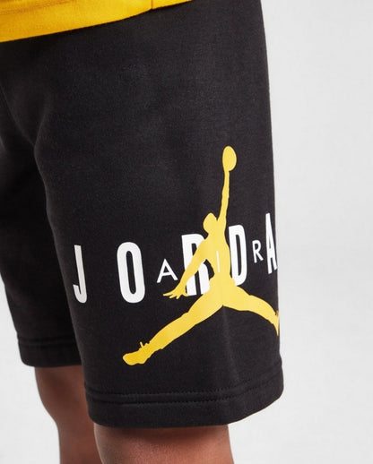 Air Jordan Boys Short Tee Set - Yellow/Black