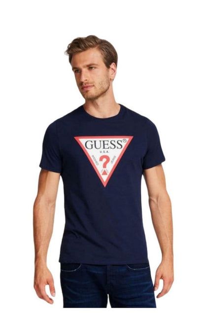 Guess Triangle Vintage Logo Tee - Black