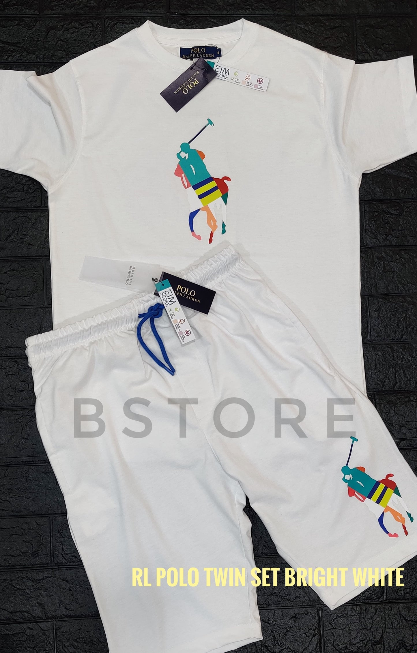 RL Polo Short Set - White