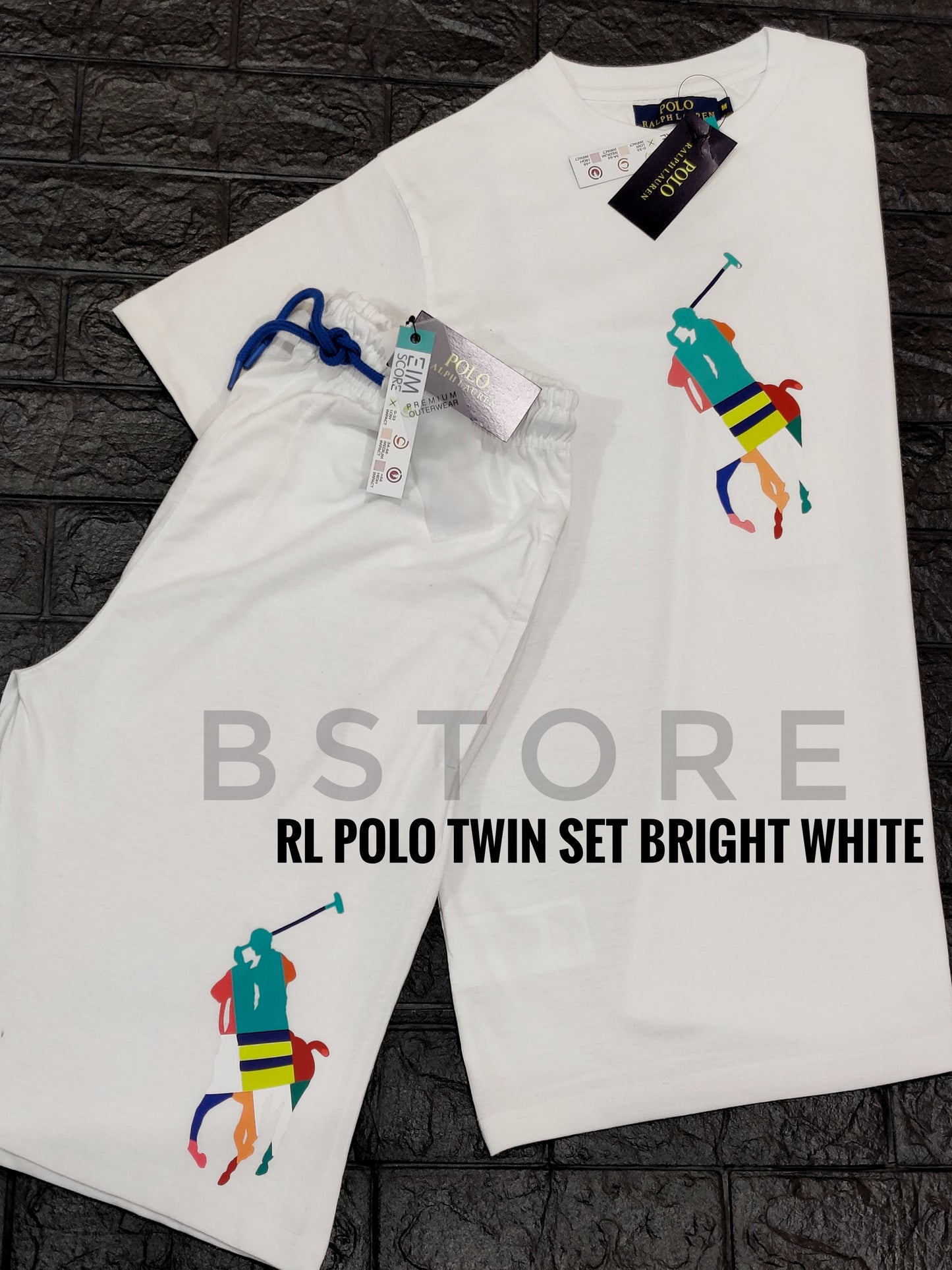 RL Polo Short Set - White