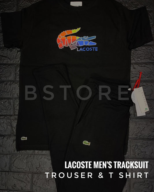 Lacoste Colored Crocodile Trouser Set - Navy