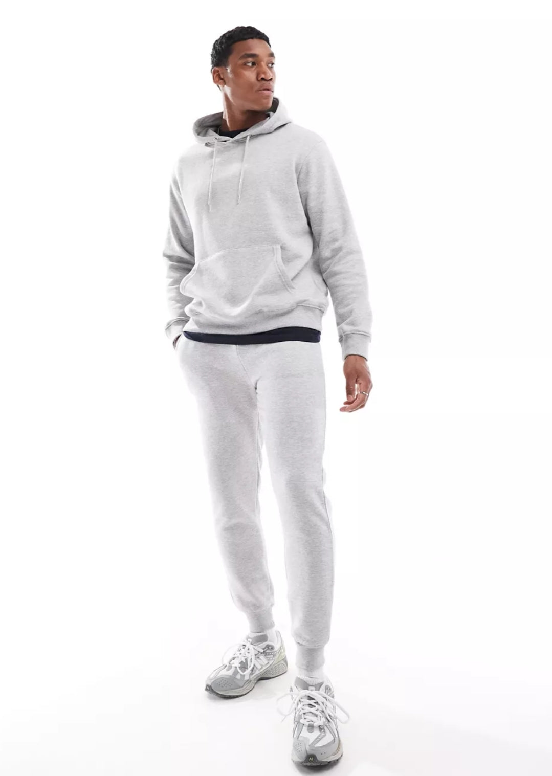 J&J Solid Fleece Hoodies - Heather Gray