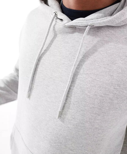 J&J Solid Fleece Hoodies - Heather Gray