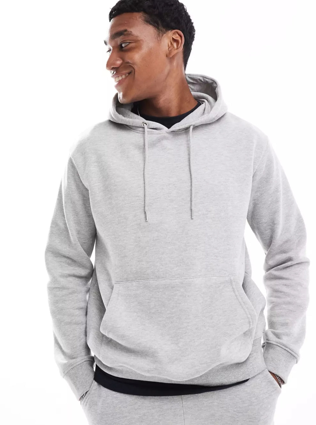 J&J Solid Fleece Hoodies - Heather Gray