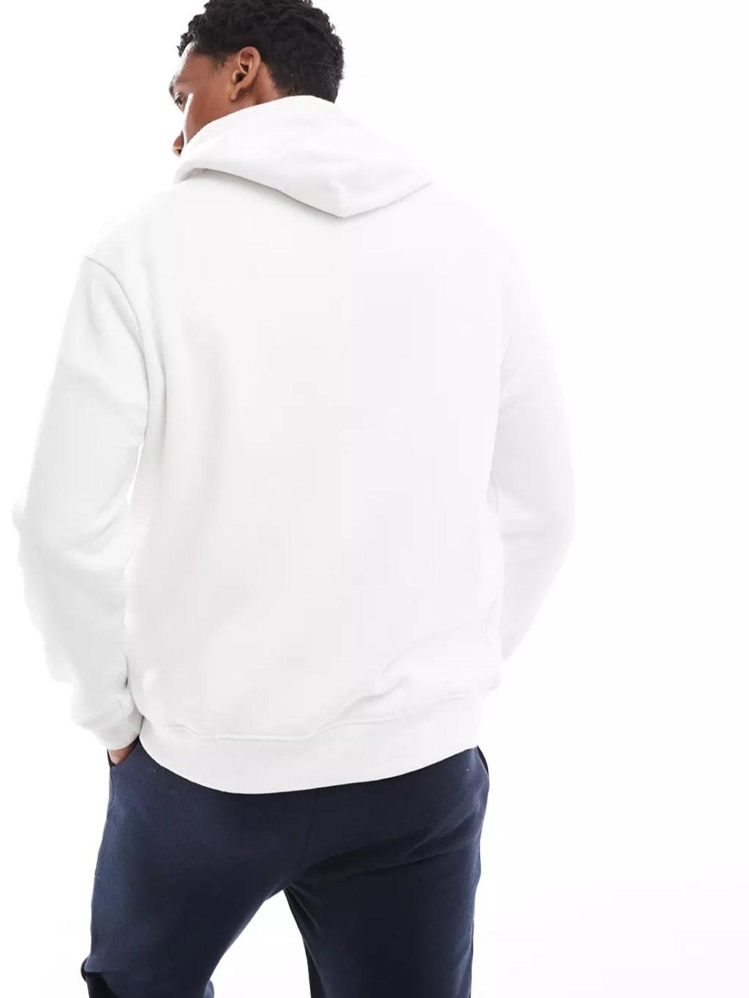 J&J Solid Fleece Hoodies - White