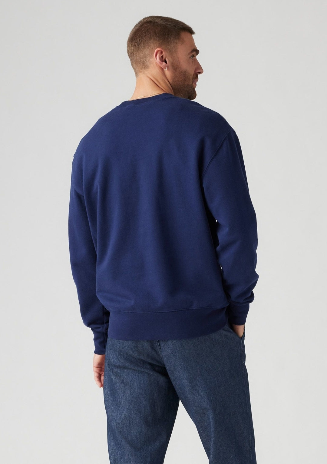 Lacoste Vertical Signature Sweatshirt - Navy