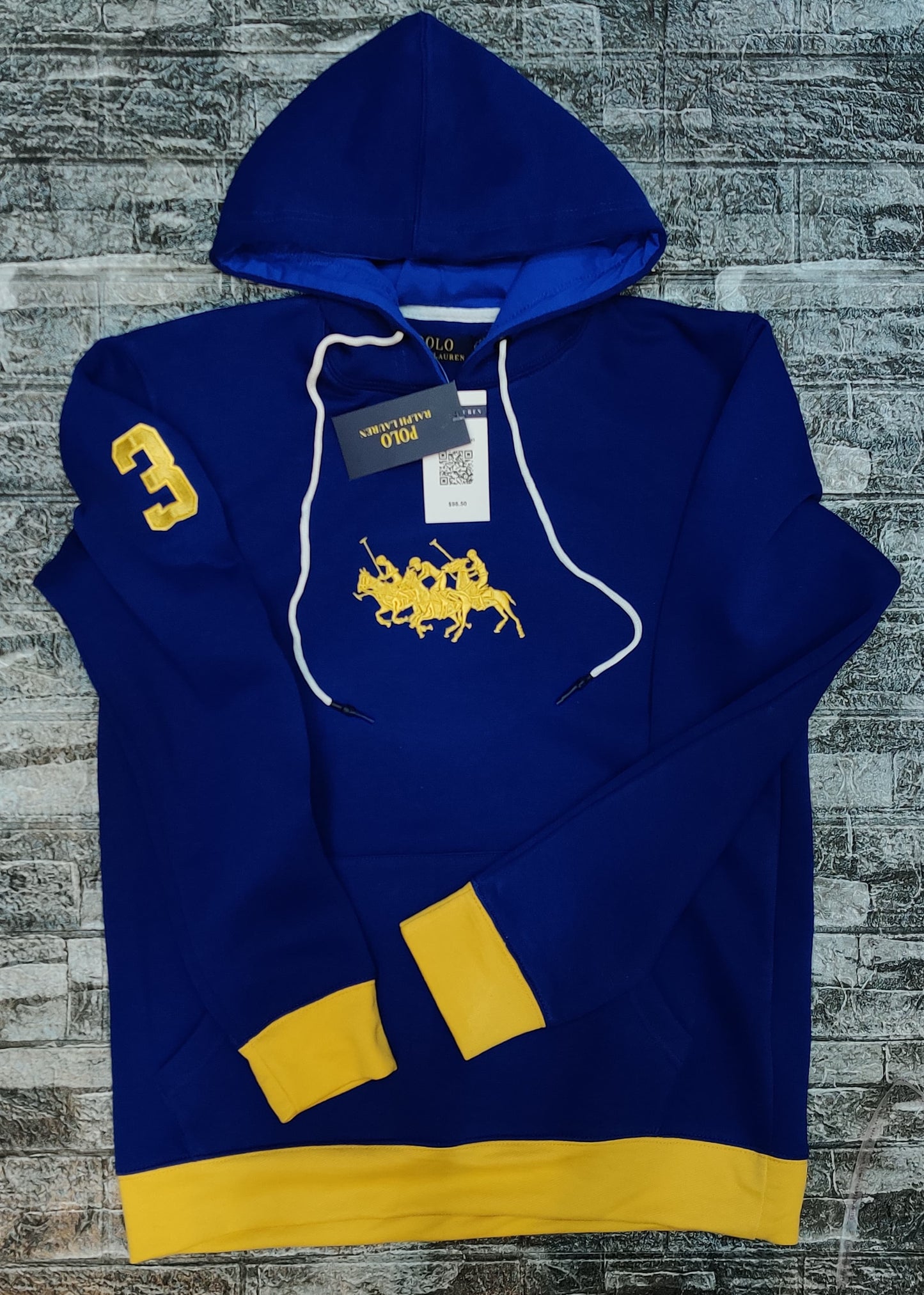 Polo Embroidered Pony Pullover - Royal Blue