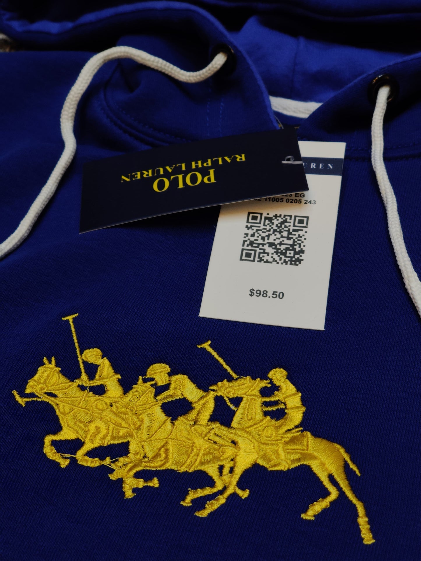 Polo Embroidered Pony Pullover - Royal Blue