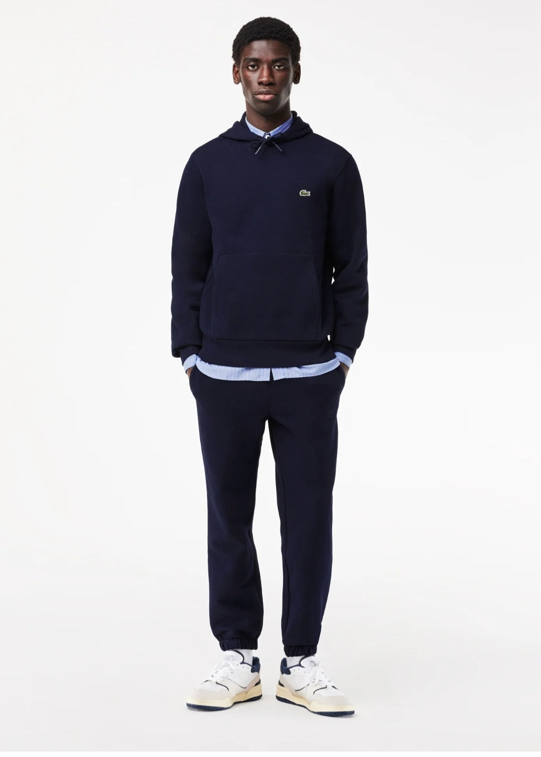 Lacoste Chest Logo Pullover - Navy