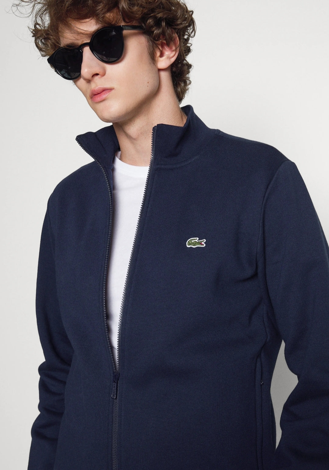 Lacoste Mockneck Full Zipper - Navy