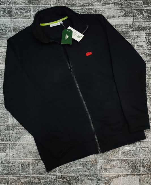 Lacoste Mockneck Full Zipper - Black