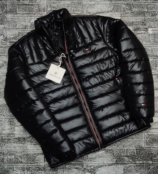 Tommy Puffer Jacket - Black