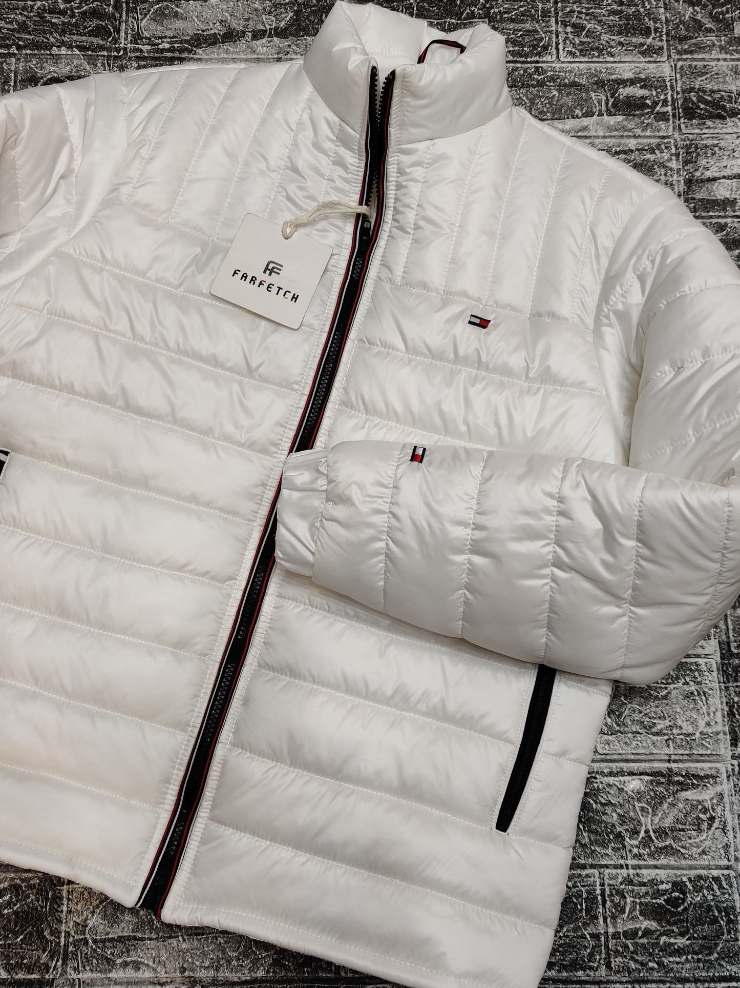 Tommy Puffer Jacket - White