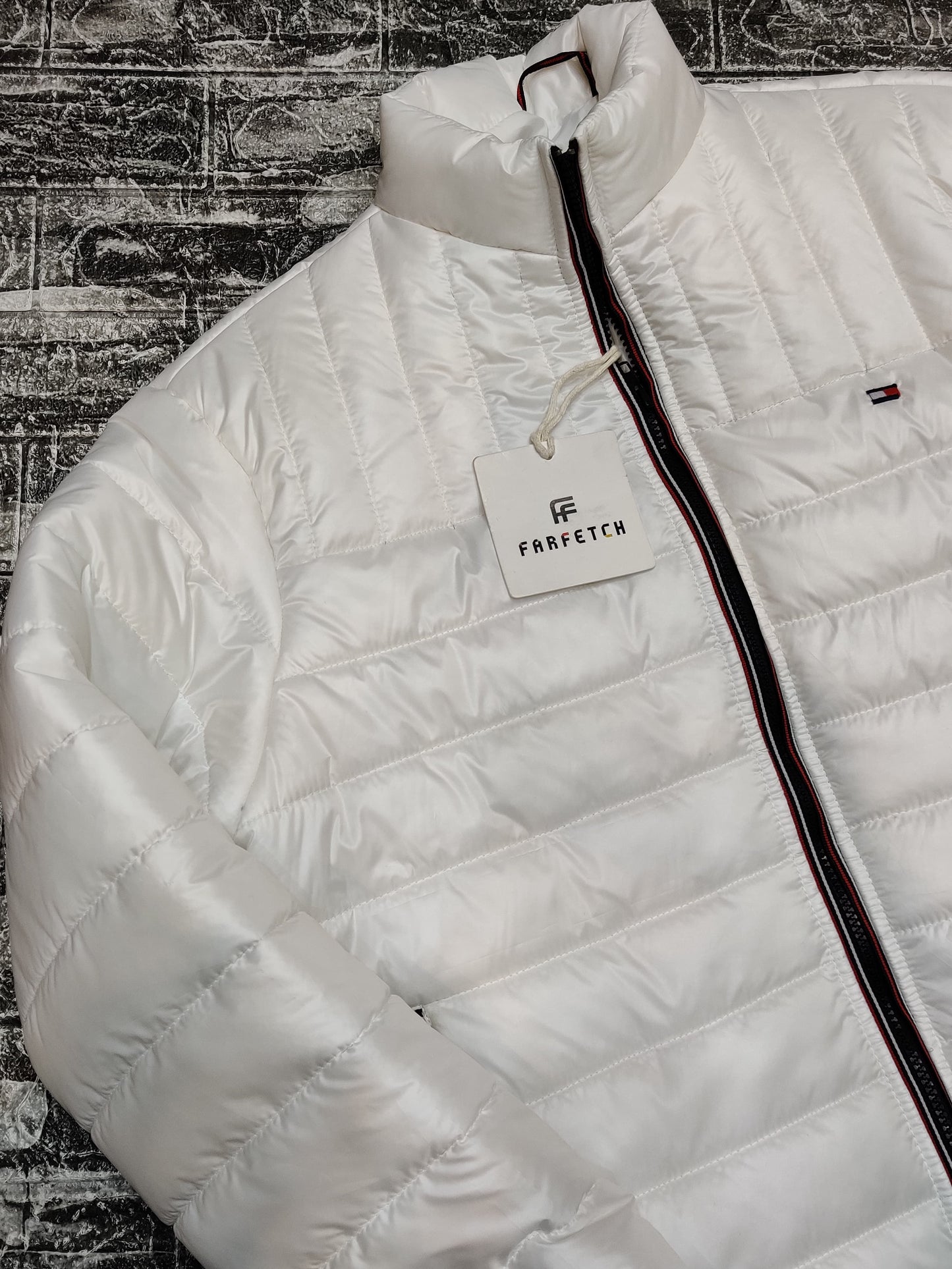 Tommy Puffer Jacket - White