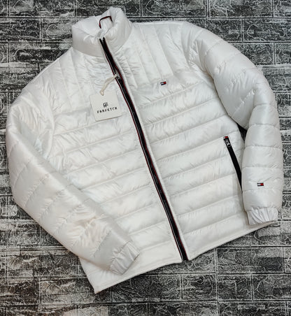 Tommy Puffer Jacket - White