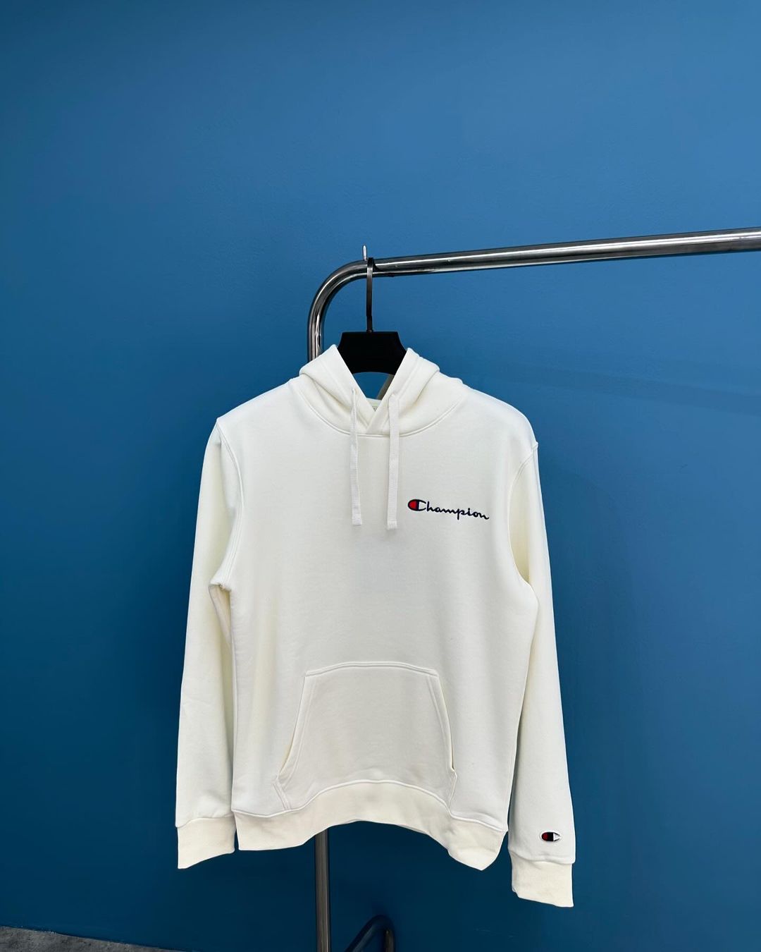 Champion Classic Logo Hoodie - White