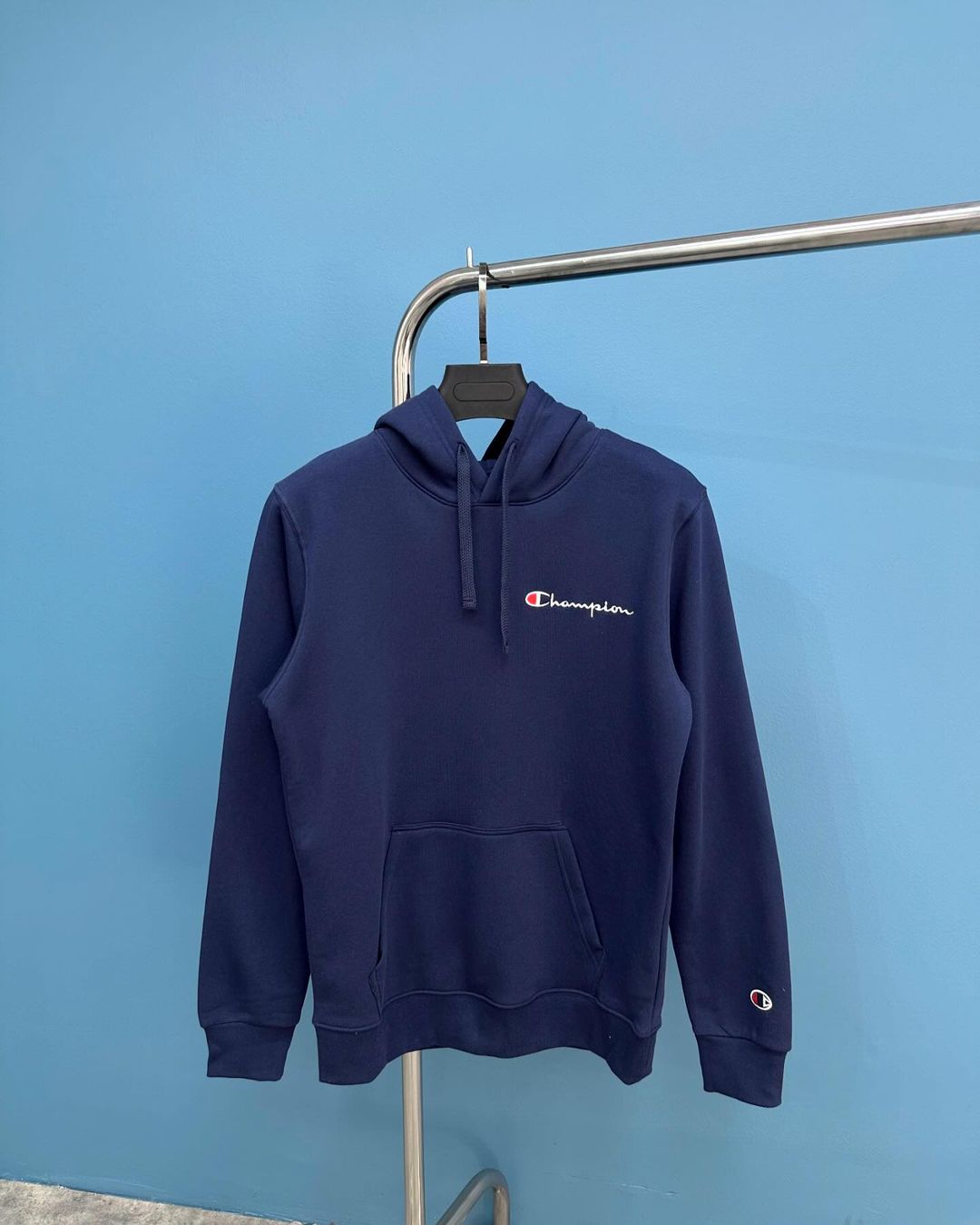 Champion Classic Logo Hoodie - Navy