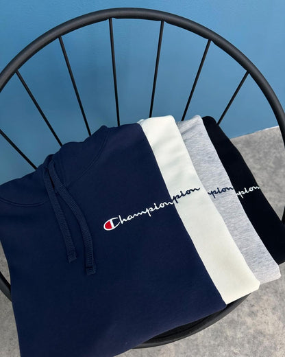 Champion Classic Logo Hoodie - Navy