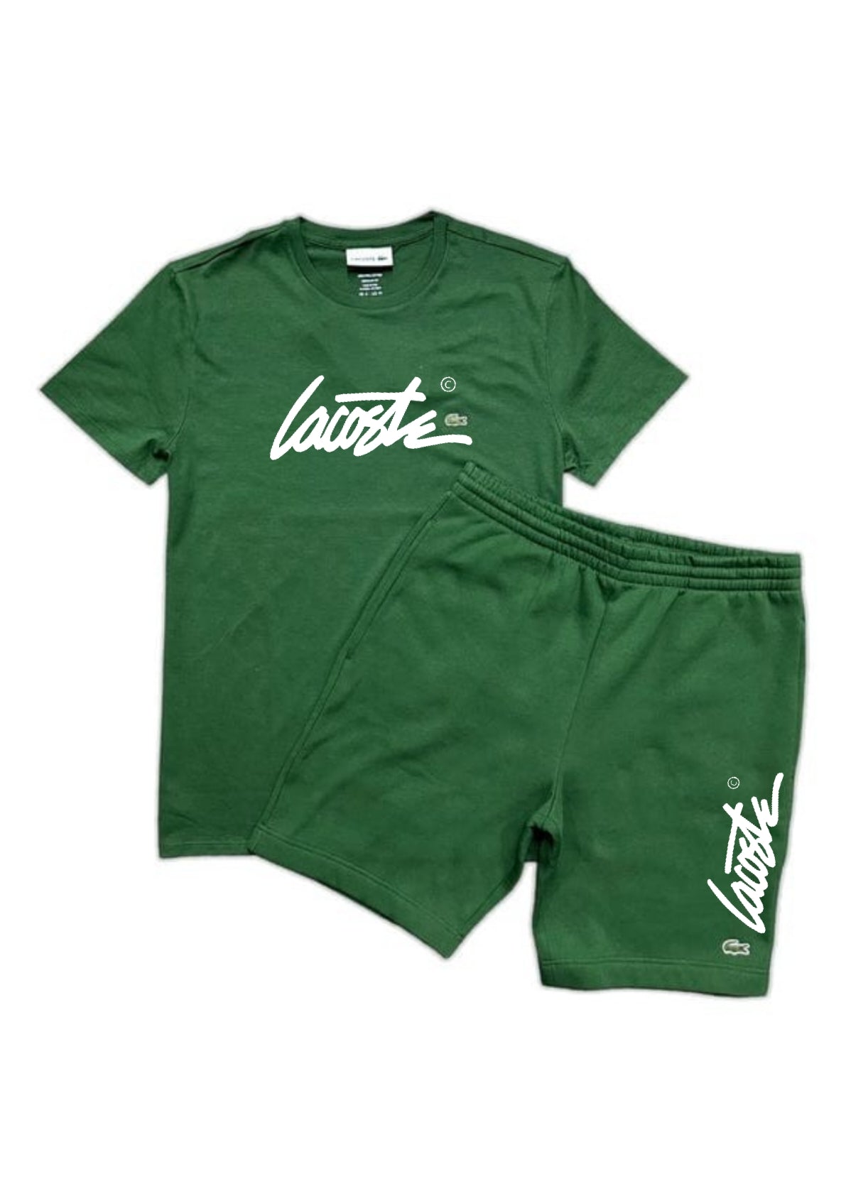 Lacoste Signature Short & Tee Set - Green