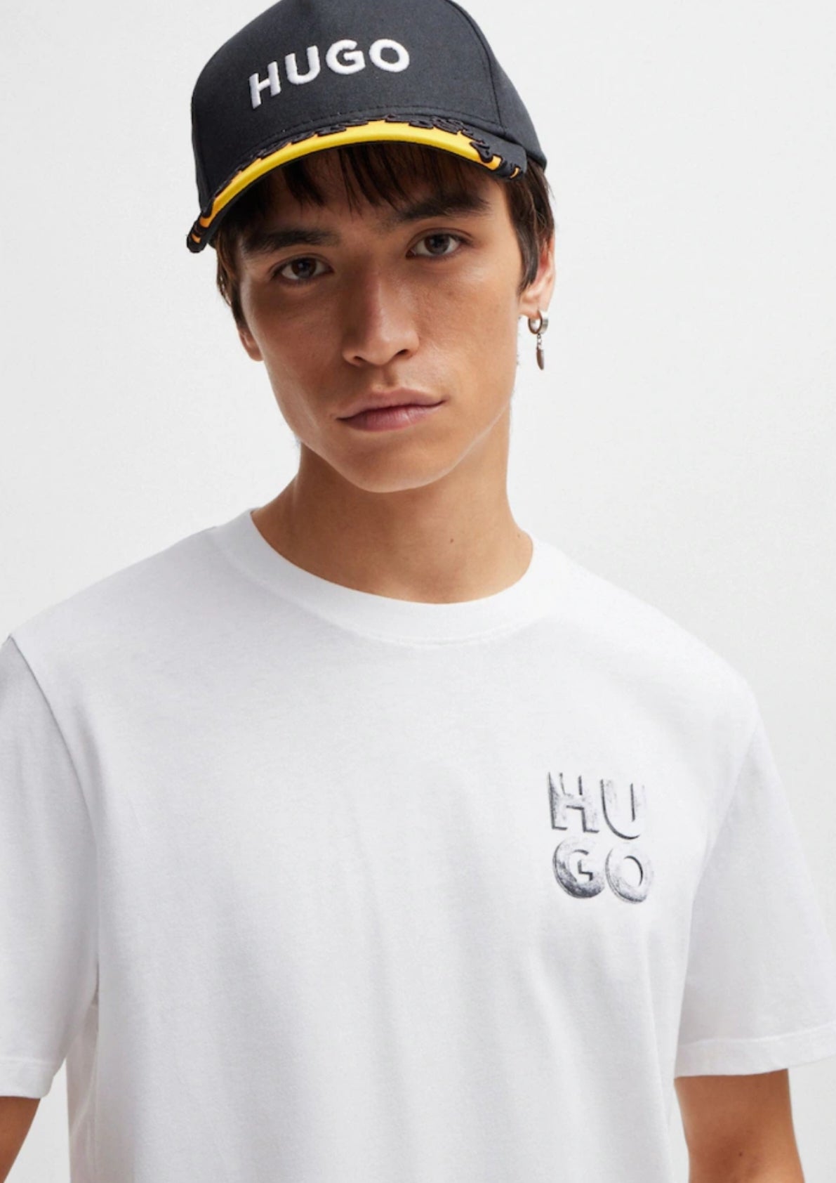 Hugo Square Logo Tee - Black