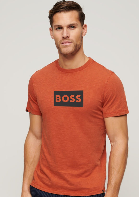 Boss Dalpaca T Shirt - Orange