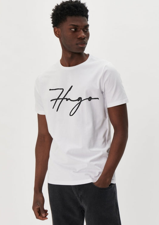 Hugo Signature T Shirt - White