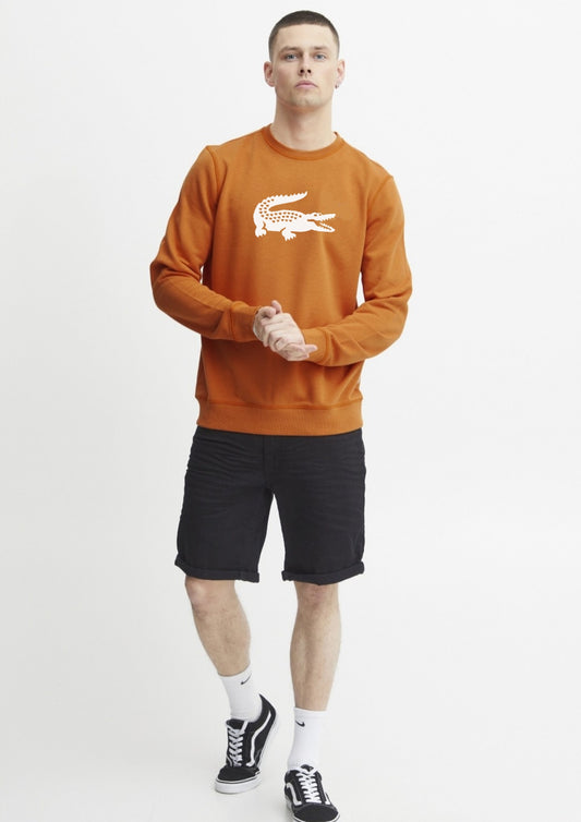 Lacoste Crocodile Sweatshirt - Rust Orange