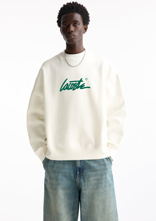 Lacoste Signature Sweatshirt - Cream White