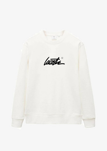 Lacoste Signature Sweatshirt - Cream White