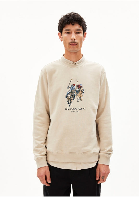 USPA Dual Pony Sweatshirt - Off White