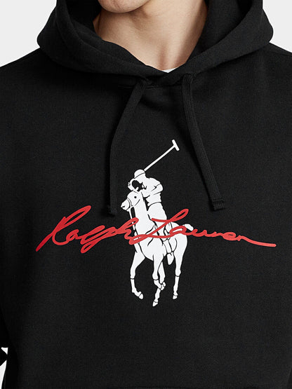 Polo Big Pony Hoodie - Black