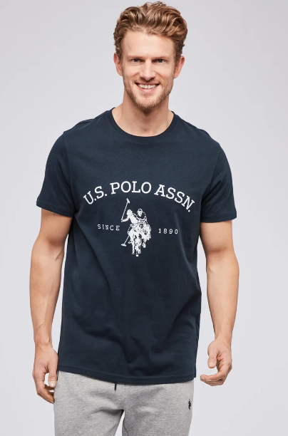 USPA Heritage Logo Tee - Navy