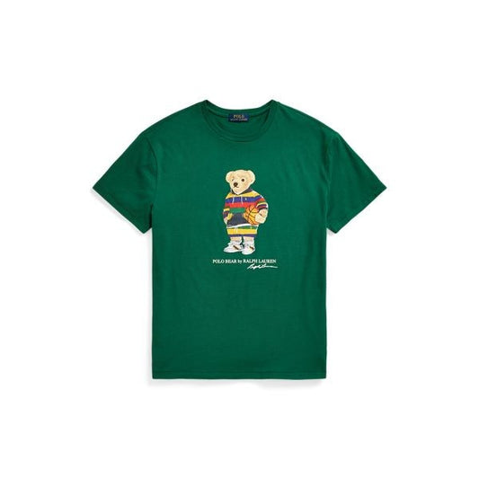Boys Polo Colored Bear Shirt - Green