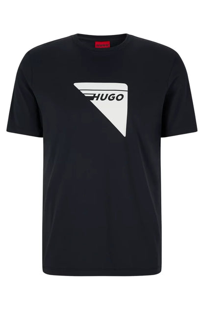 Hugo Tri Logo Tee- Black