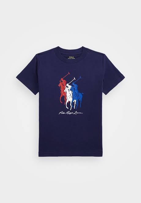 Polo Triplet Pony Tee - Navy