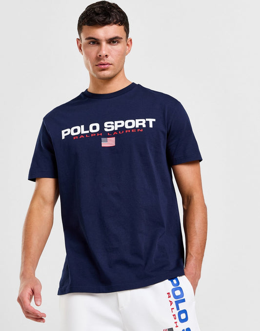 Polo Sports Logo Tee - Navy