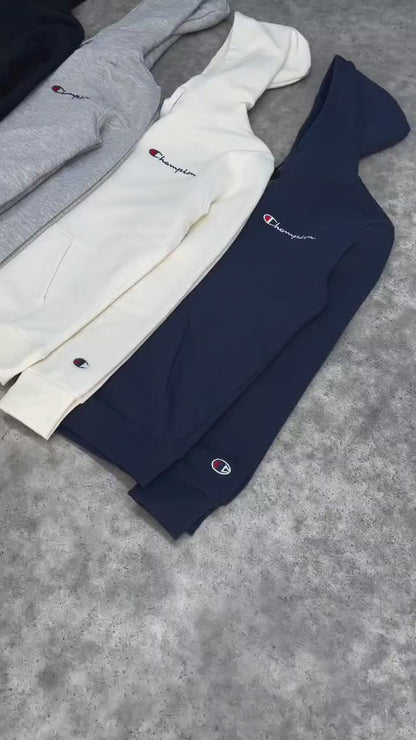 Champion Classic Logo Hoodie - Navy