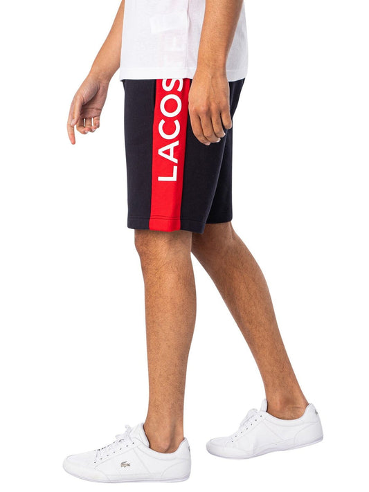 Lacoste Color Block Shorts - Black