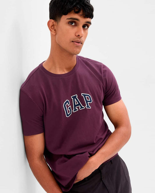 Gap Mid Logo Tee - Burgendy