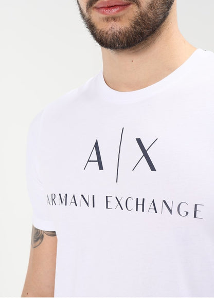 Armani Exchange Basic Logo Tee - White
