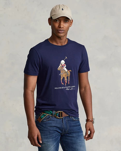 Polo Pony Bear Logo Tee - Navy