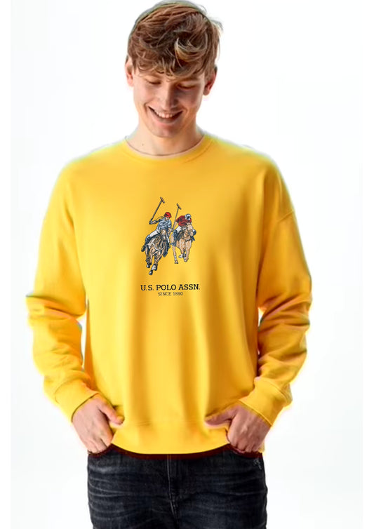 USPA Dual Pony Sweatshirt - Yellow